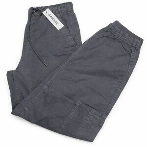 NWT Garage Men’s Cargo Jogger Cotton Grey Pants Small Utility Drawstring Pants